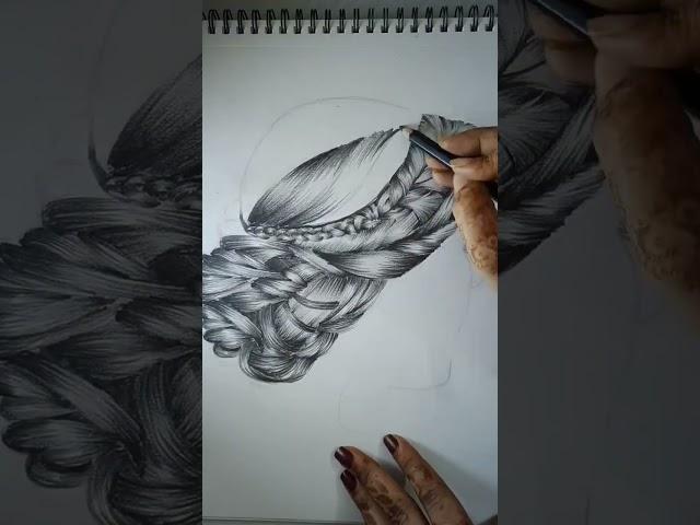 hairstyle drawing easy | #art #shorts #youtubeshorts | SOUJUZ DRAWING