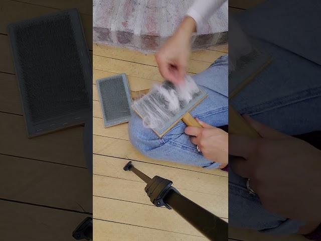 hand carding angora and wool blend---traditional yarn making