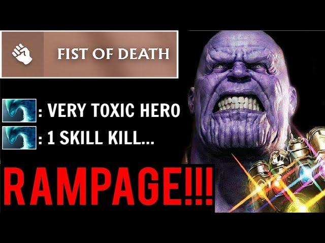 1 SHOT VAPORIZE Thanos Mid is Back! RAMPAGE 30 Kills vs Paper Meta Heroes Epic Game Dota 2