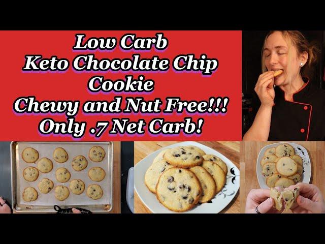 Soft & Chewy Keto Chocolate Chip Cookies | Coconut Flour/Gluten Free- No Almond Flour