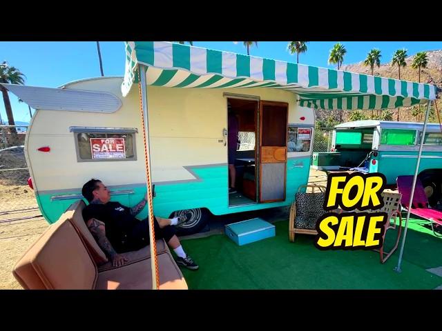 (Part 4) Tour of Vintage Trailers FOR SALE in Palm Springs