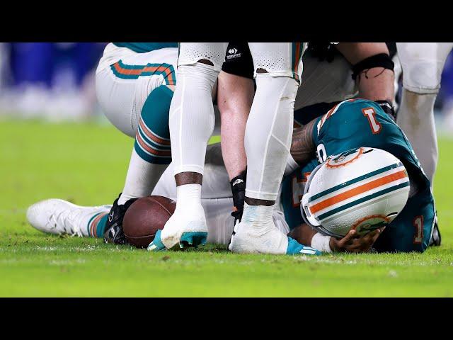 WARNING: Tua Tagovailoa INJURY. vs Buffalo Bills (CONCUSSION)