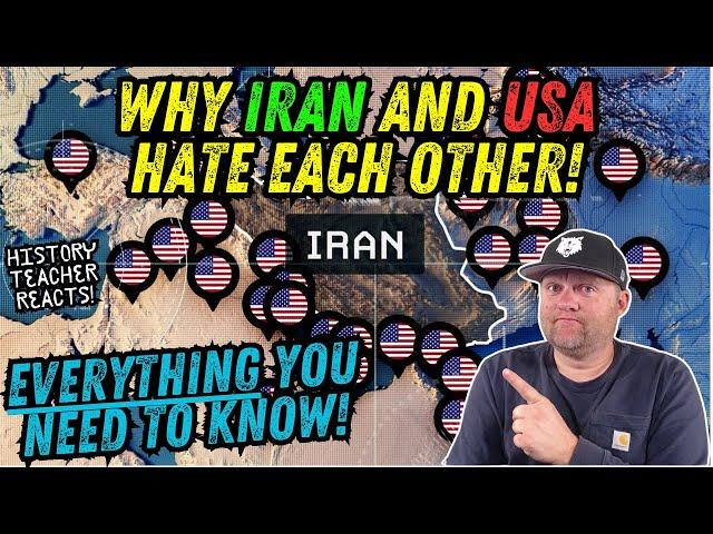 How The US & Iran Became Arch-Enemies | Real Life Lore |History Teacher Reacts