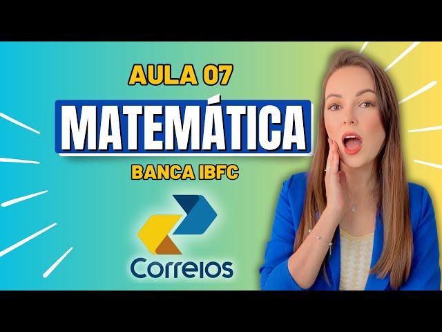 5 QUESTÕES DE MATEMÁTICA PARA O CONCURSO DOS CORREIOS 2024 | AGENTE DOS CORREIOS - CARTEIRO