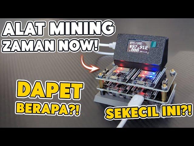 Alat Mining Bitcoin Zaman Now Semakin Kecil | Solo Mining Nerdminer Modular