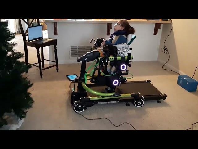 Kawai walking on the Trexo Treadmill