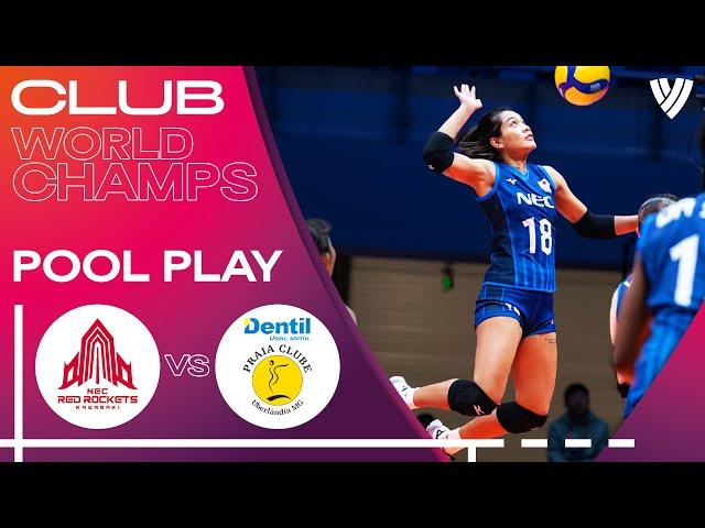 Nec Red Rockets Kawasaki vs. Praia Clube - Pool B | Highlights | Women's Club World Champs 2024