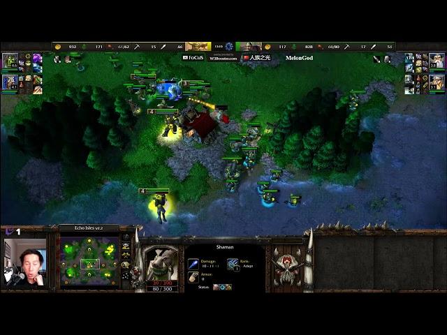 FoCuS (ORC) vs MelonGod (HU) - Recommended - WarCraft 3 - WC4001