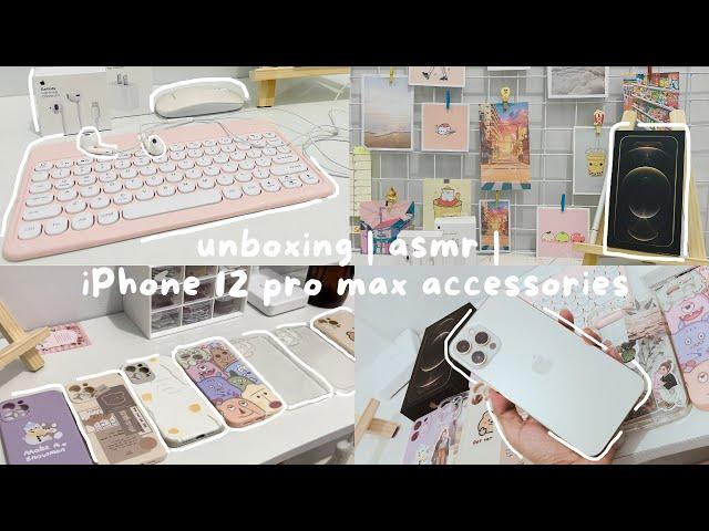 iPhone 12 pro max accessories┃unboxing┃asmr┃customizing aesthetic iPhone cases