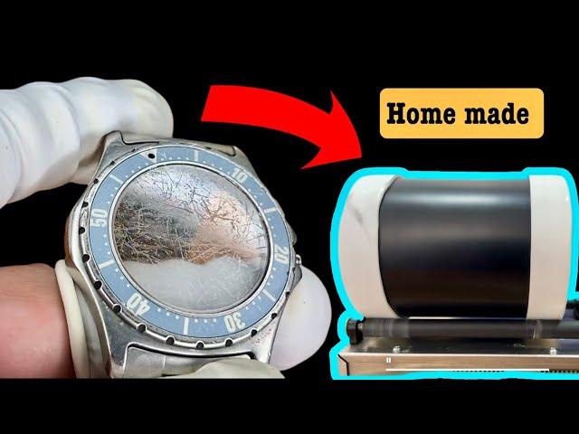 Sandblasted finish without a sandblaster - watch restoration polishing tutorial experiment