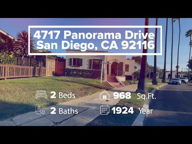 Homes for Sale in San Diego - 4717 Panorama Drive 92116