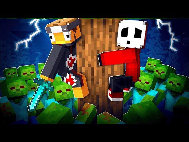 Surviving a REALISTIC ZOMBIE APOCALYPSE in Minecraft!