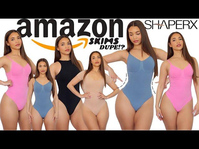 Best Amazon Bodysuit Try on Haul | From SHAPERX (BEST AMAZON SKIMS DUPES?)