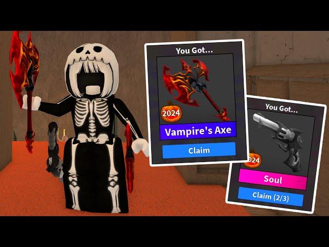 BUYING EVERYTHING in the NEW MM2 HALLOWEEN UPDATE!