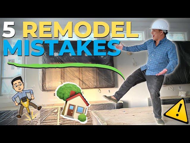 5 INVESTMENT Remodel MISTAKES To Avoid In UNDER 5 Minutes!