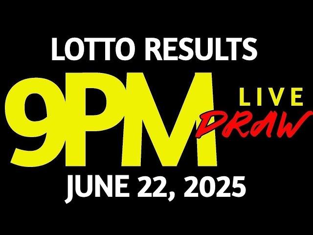Lotto Result Today 9:00 pm draw June 22, 2025 Sunday PCSO LIVE