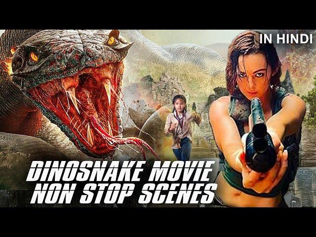 DINOSNAKE MOVIE NON-STOP SCENES | Michelle Elizabeth O'Shea | Hollywood Horror Movies in Hindi