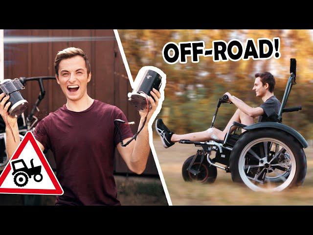 MOTORS for our OFFROAD WHEELCHAIR! | (Philipp didn't expect this!)