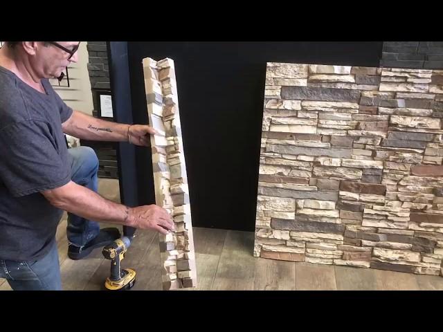 How to Install Fake Stone Corners DIY