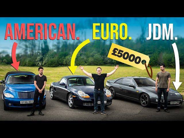 £5000 American Vs Euro Vs JDM Sports Car Challenge