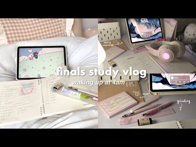 4am study vlogfinal exams week, grinding, yum and healthy meals | a productive uni vlog 