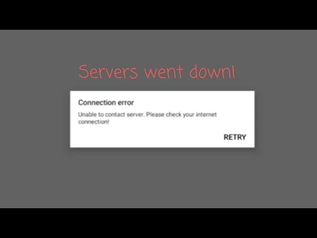 ROBLOX servers are down again... (Your not banned!)