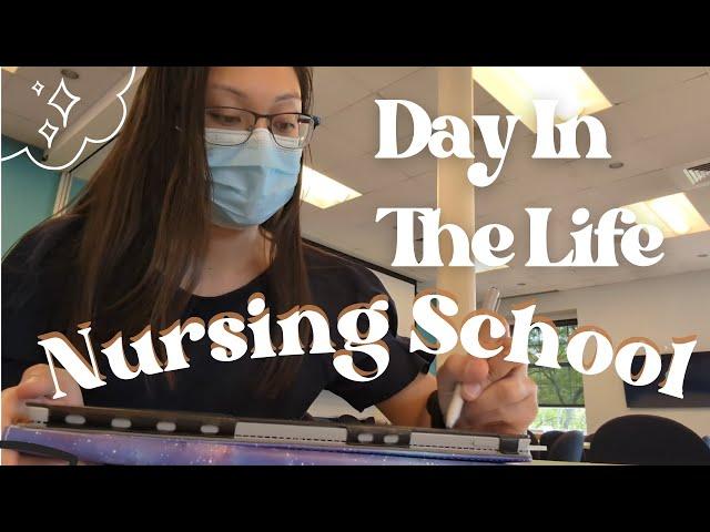 Day In The Life Of A Nursing Student | Follow Me My First Day of Nursing School!