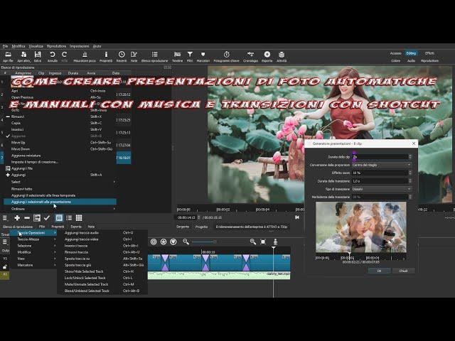 Come creare slideshow di immagini con musica e transizioni con Shotcut - 3 metodi