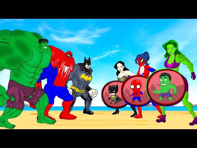 Evolution Of HULK PREGNANT, SPIDERMAN, SUPERMAN, BATMAN : Who Is The King Of Super Heroes?