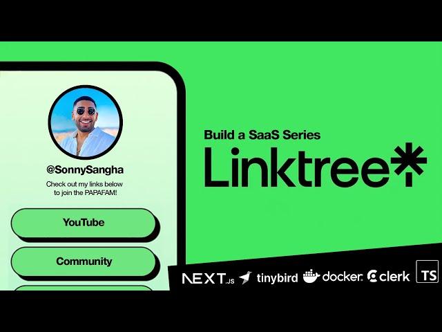  Lets build a Linktree SaaS with NEXT.JS 15 (Tinybird Analytics, Clerk Billing, Docker, TypeScript)
