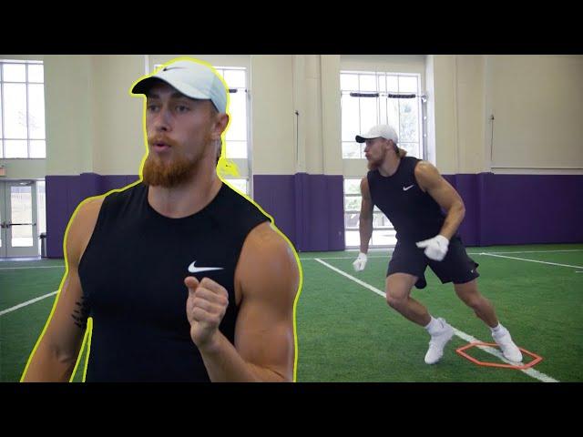 George Kittle's Tight End Drills for Footwork, Blocking, Catching & YAC!