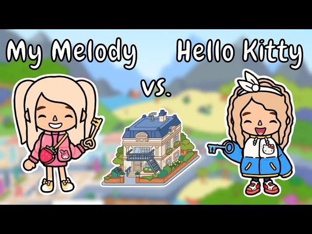 My Melody vs. Hello Kitty Apartment Challenge  Toca Boca Beak Street Building | TOCA GIRLZ