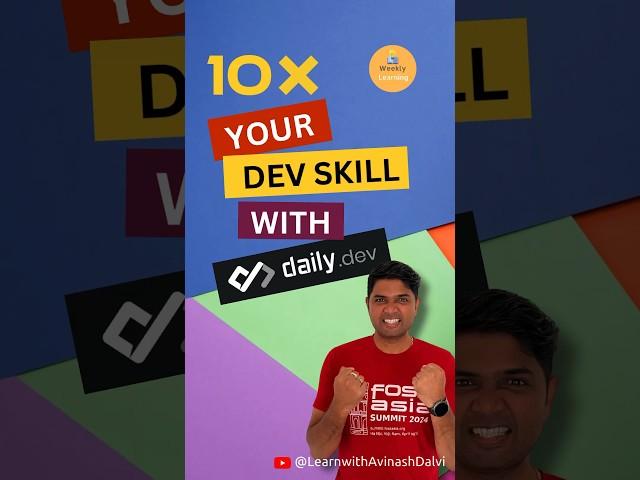 10x your dev skill with @dailydotdev #dailydotdev #developer #learning #shortsvideo