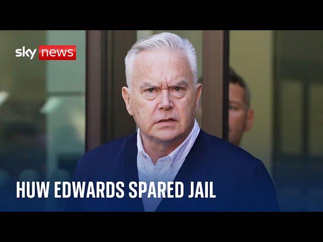 Huw Edwards: Former BBC presenter avoids jail over indecent images of children