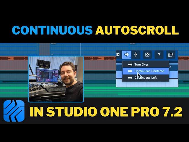 Studio One Pro 7.2: New Continuous Cursor Options for Seamless Autoscroll
