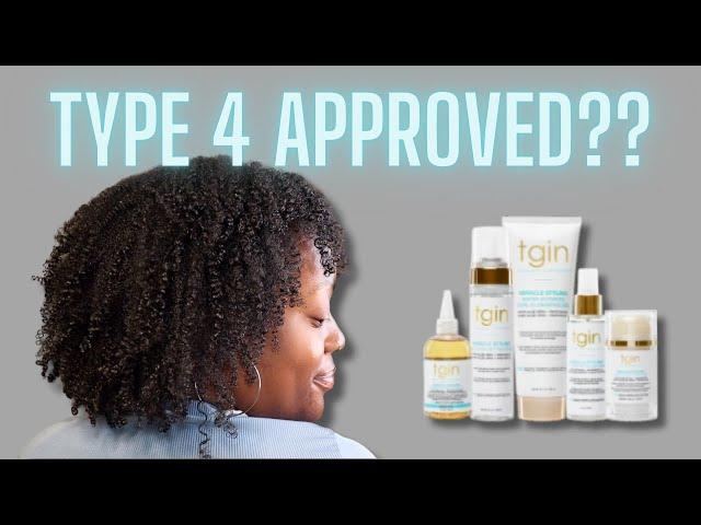 TGIN Miracle Styling Collection | First Impressions Wash N Go on Type 4 Hair