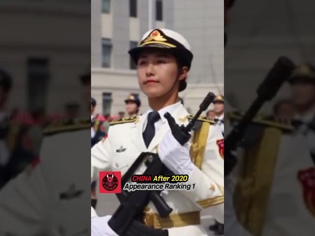 Chinese female soldiers with bodies optimized for uniforms, past and present