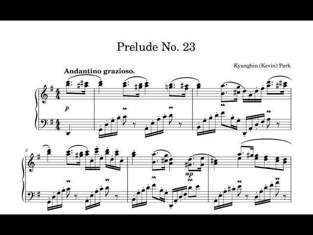 Prelude No. 23 - Kyungbin (Kevin) Park 박경빈 (자작곡)
