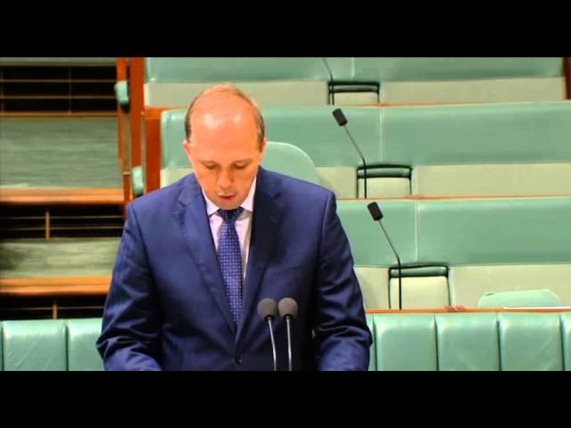 ANZAC Centenary Speech - 27 May 2015 - Hon Peter Dutton MP