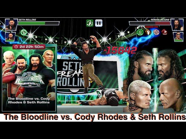 The Bloodline Vs Cody Rhodes & Seth Rollins WrestleMania XL #gaming #wwemayhem #wwewrestler ! wwe