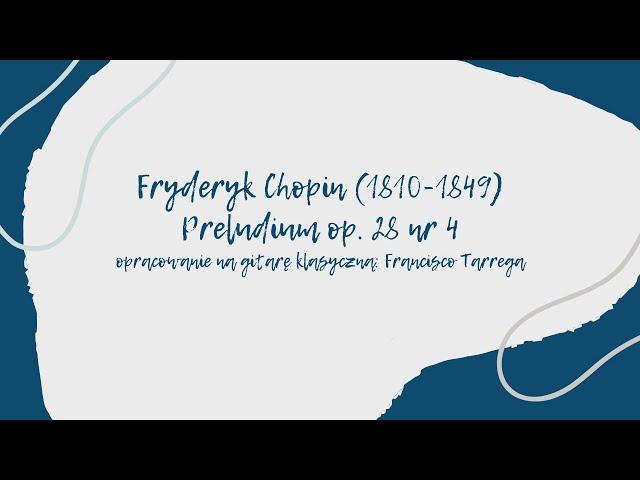 Chopinspired: Wiktoria Szubelak - Fryderyk Chopin - Prelude op. 28 nr 4 #kulturawsieci