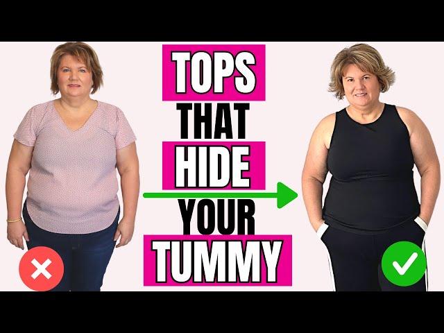 The Best Tops to Hide Your Belly Fat (Over 50 Style Guide) 