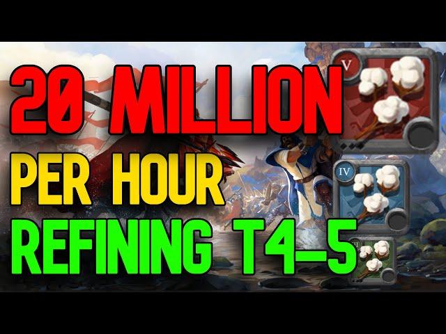 20 Million PER HOUR Silver Refining T4-5 Guide | Albion Online