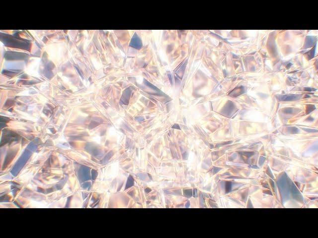 Transparent Gem Crystal Clear Structure Shines Abstract Sparkle Light 4K Moving Wallpaper Background