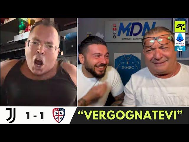 JUVENTUS CAGLIARI 1 1 | TIFOSI JUVENTINI CONTRO TUTTI: “LUIZ E VLAHOVIC FATE SCHIFO!!” | TIFOSIAMO