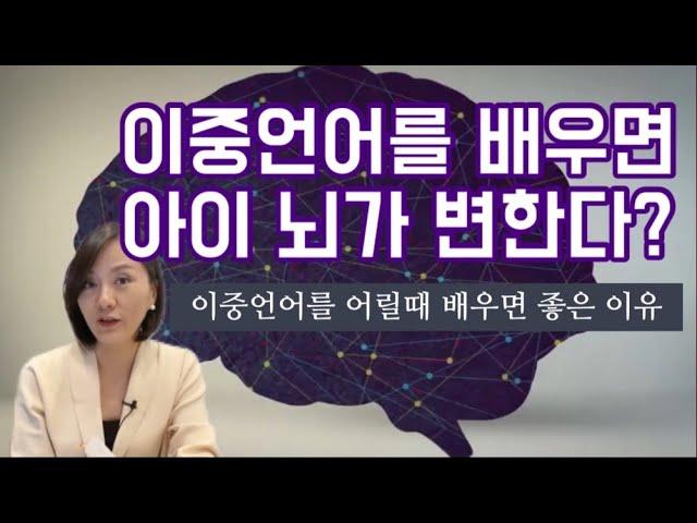 영어, 즉 이중언어를 아이에게 가르치는게 아이에게 좋을까요? 이중언어는 뇌에 어떤 영향을 미칠까요? 답을 드립니다