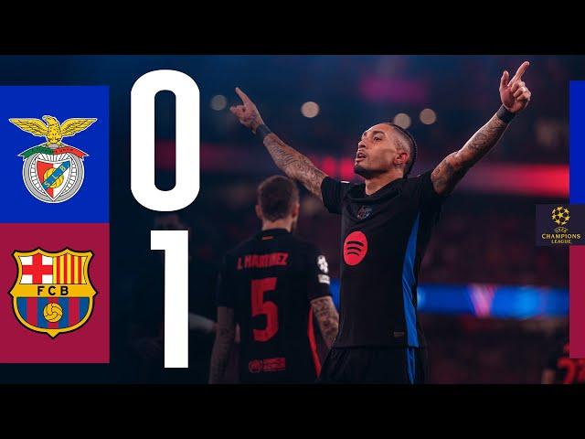 HIGHLIGHTS | SL BENFICA 0 vs 1 FC BARCELONA | UEFA CHAMPIONS LEAGUE 24/25  (WITH COMMENTARY)