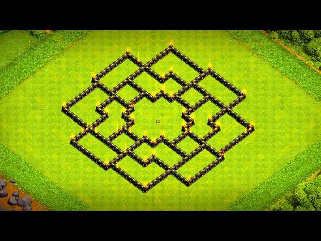 ЛУЧШАЯ База для ТХ9 2025 с ссылки! Ратуша 9 ГИБРИД/ТРОФЕЙ база - clash of clans