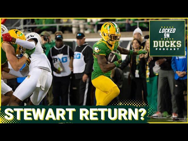 HUGE NEED? Oregon WR Evan Stewart RETURNING to Ducks in 2026 is not a guarantee. Loaded at WR?