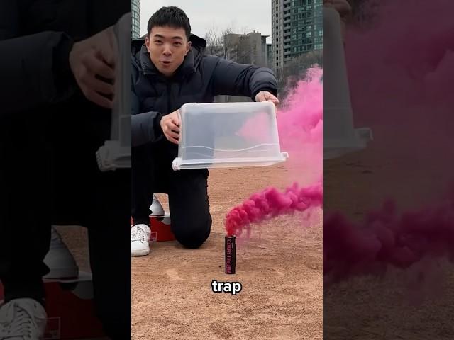 What happens if you trap smoke in a box?